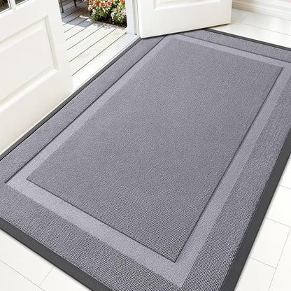 OLANLY Front Door Mat Indoor Outdoor Entrance, Waterproof All-Season, by OLANLY