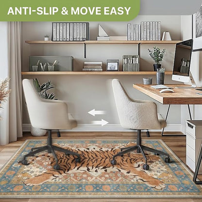 36"x60" Office Chair Mat for Hardwood Tile Floor, Under Desk Carpet Protector - Image 3