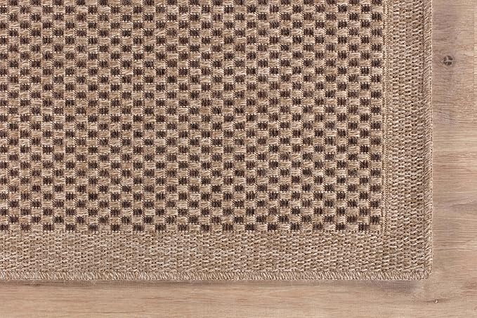 CAMILSON Indoor and Outdoor Runner Rug Natural Sisal Boho Woven Design - Image 6
