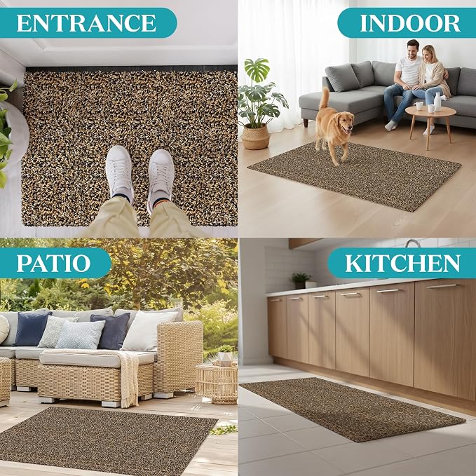 Premium Microfiber Indoor Door Mat – 32"x48" Washable Entry Mat, Waterproof - Image 6