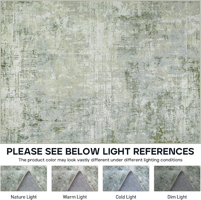 9x12 Area Rugs for Living Room Rug Washable: Modern Large Rug for Dining Room - Image 8