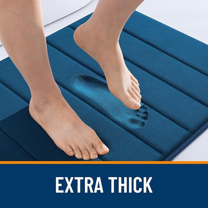 OLANLY Memory Foam Bath Mat 32x20, Super Soft Absorbent Bathroom Rugs, Quick Dry - Image 6