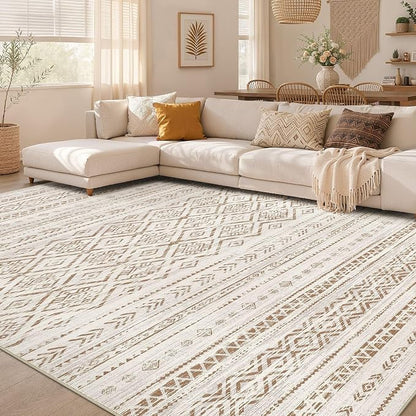 Nakagishi Area Rug Living Room Rugs: 10x14 Large Soft Machine Washable Boho by NakagishiAreaRug