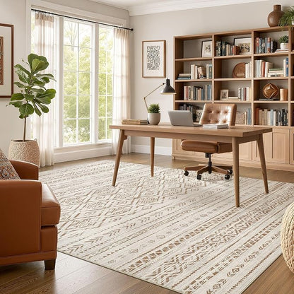 Nakagishi Area Rug Living Room Rugs: 10x14 Large Soft Machine Washable Boho - Image 5