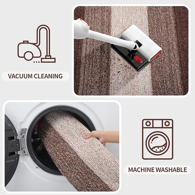 Kitinjoy Indoor Outdoor Door Mat, 48x30 Non-Slip Absorbent Dirt Trapper - Image 5