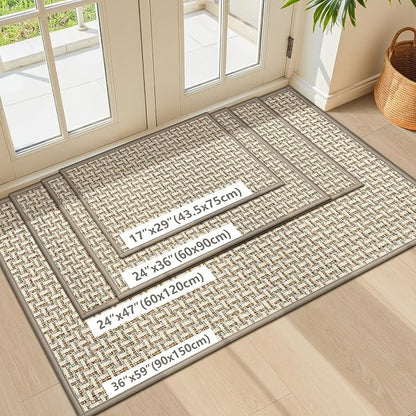 LEKEEPGO Door Mat Indoor Entrance 17"x29", Absorbent Indoor Door Mat, Non Slip - Image 7