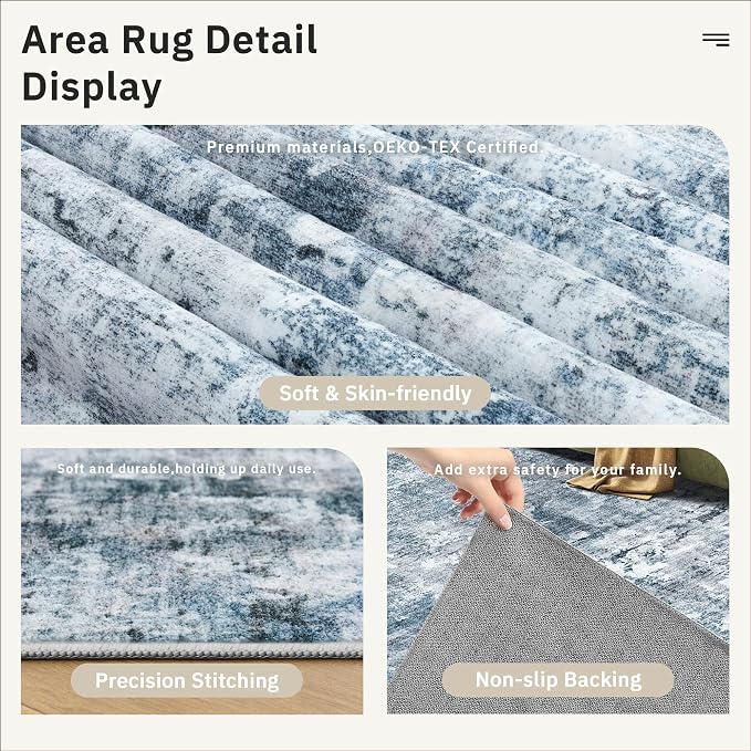 Soalmost 3x4 Rug, Small Area Rug - Image 6