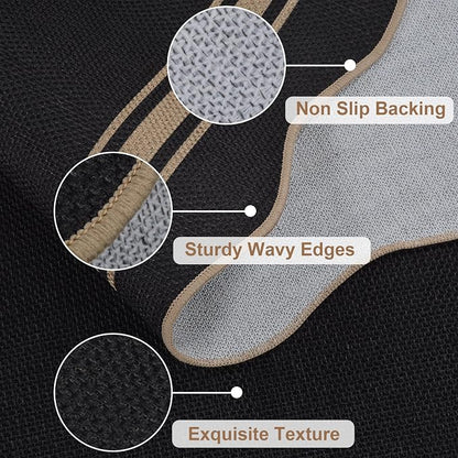 Easy Jute Kitchen Runner 2x6 Kitchen Runner Rug Washable Non Slip Outdoor Rug - Image 4