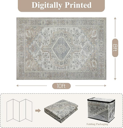 Machine Washable Rugs 8x10 Area Rugs - Image 2