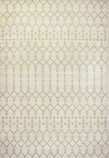 JONATHAN Y Moroccan Geometric Indoor Outdoor Area Rug 8X10 Cream/Green - Image 9