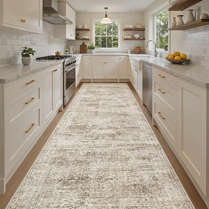 Soalmost 4x10 Wide Hallway Runner Rug: Washable Soft Rug Runners by Soalmost