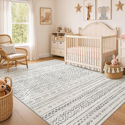 Nakagishi Area Rug Living Room Rugs: 10x14 Large Soft Machine Washable Boho - Image 7