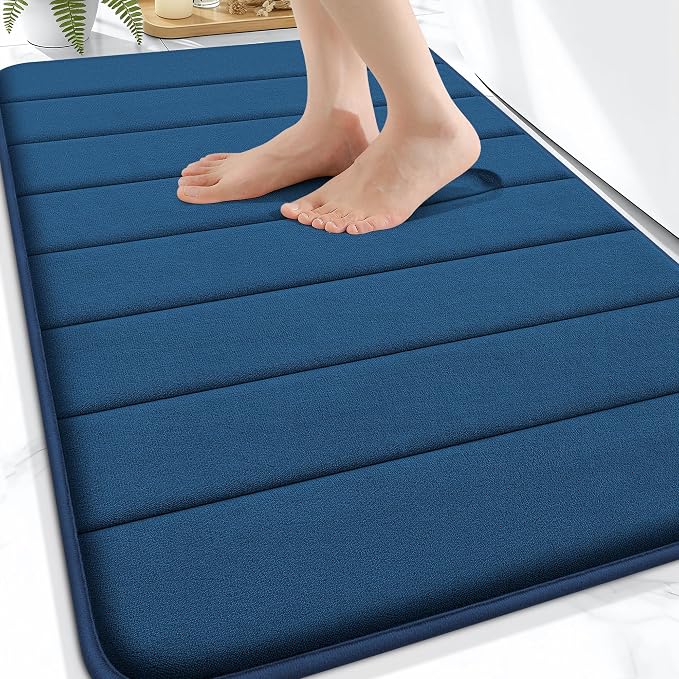 OLANLY Memory Foam Bath Mat 32x20, Super Soft Absorbent Bathroom Rugs, Quick Dry by OLANLY
