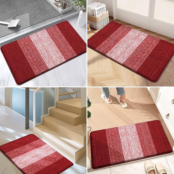 Kitinjoy Indoor Outdoor Door Mat, 54x24 Non-Slip Absorbent Dirt Trapper - Image 6