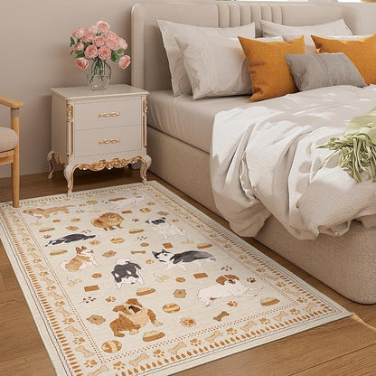DUKINO 3x5 Area Rug, Lightweight Washable Entryway Rug - Image 2