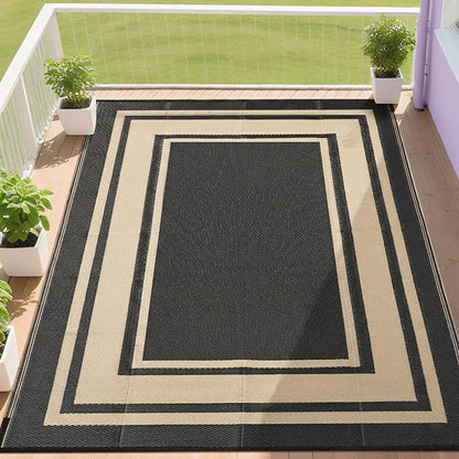 RURALITY Outdoor Rug 9x12 Waterproof by RURALITY