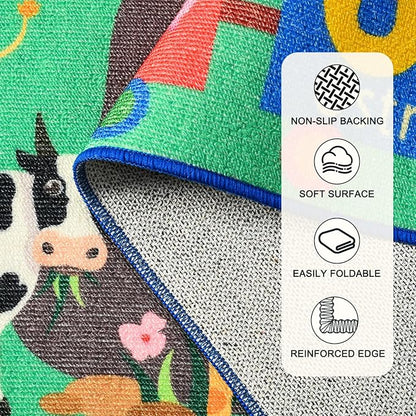 Kids Rug for Playroom, 5x7 ABC Educational Carpet for Classroom, Fun Alphabet - Image 4