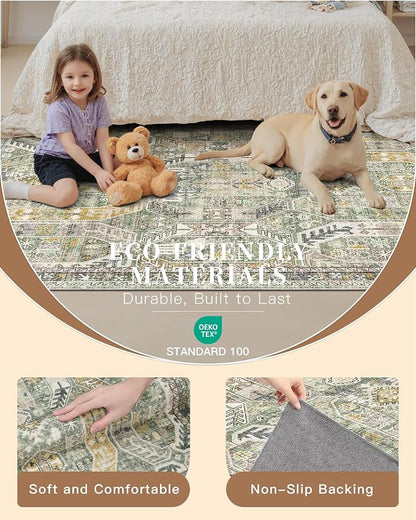 Madane Runner Rugs for Hallway 2x10 Long Washable Non-Slip Hallway Runner Rug - Image 5