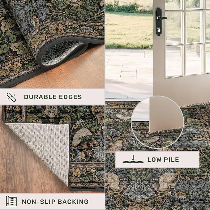 Vintage Green Rug for Extra Large Bedroom - Image 5
