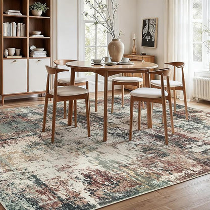 Rugflix 9x12 Area Rugs for Living Room, Washable Large Rug Stain-Resistant Low - Image 3