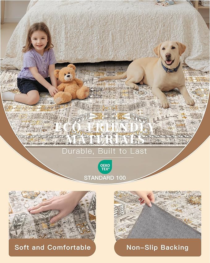 Madane Washable Runner Rug - Image 5