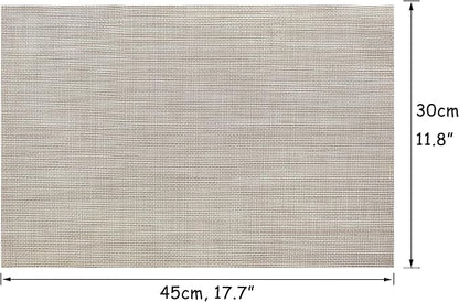 Table Placemats Dining Table Place Mats Set of 4 Heat Resistant Insulation - Image 5