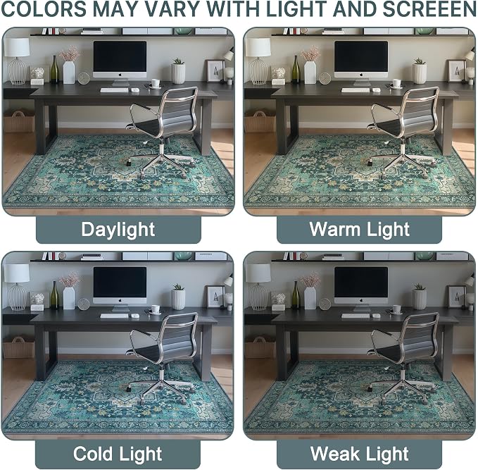 36"x60" Office Chair Mat for Hardwood Tile Floor, Under Desk Carpet Protector - Image 6