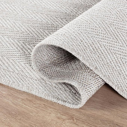 CAMILSON Easy Jute Rug 9x12, Indoor Outdoor Off-White Color Fiber Area Rugs - Image 3