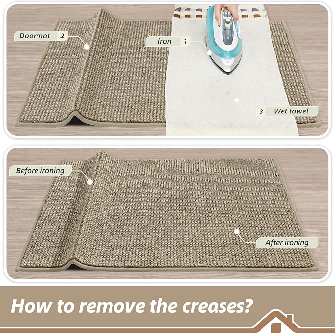BEQHAUSE Dirt Trapper Door Mat 24" x 60", Non-Slip Washable Doormats Entrance - Image 9