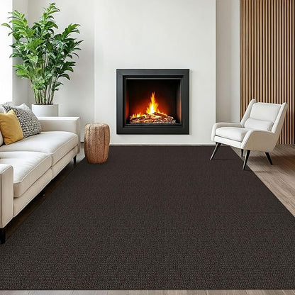 EARTHALL Washable Area Rugs 6x9 Ft Non Slip Living Room Rugs Cotton Rubber by EARTHALL