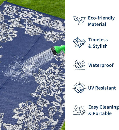 Garvee Outdoor Rugs 9' x 18’ Waterproof Reversible Mats, Large Area Plastic - Image 3