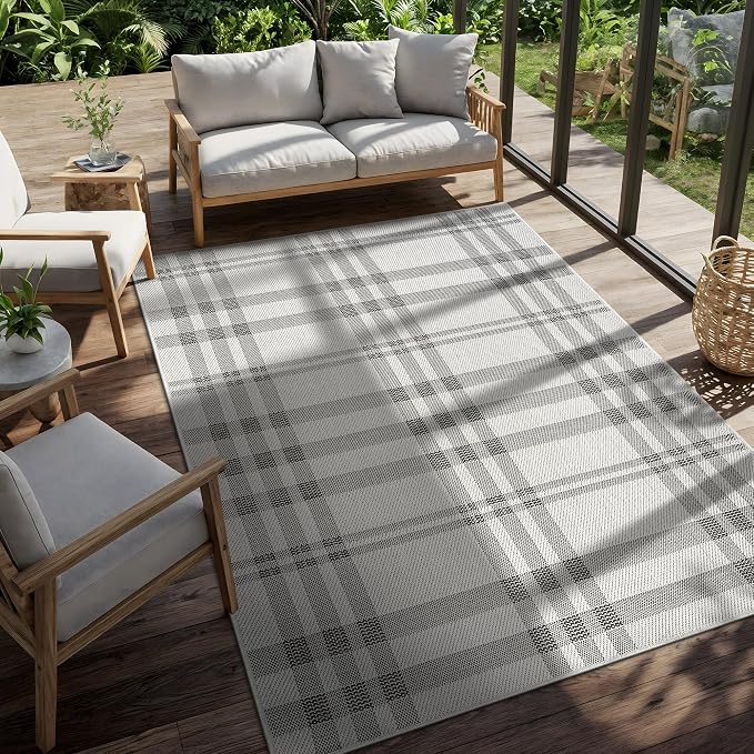 CAMILSON Easy Jute Rug 9x12, Indoor Outdoor Off-White Color Fiber Area Rugs - Image 9