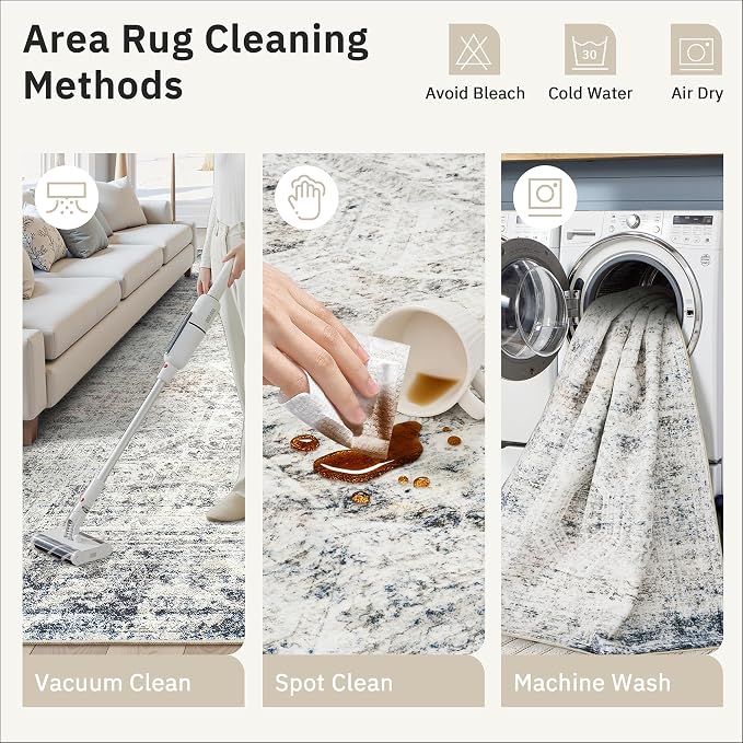 Soalmost Runner Rug 2x12 Washable Non-Slip Hallway Runner Rugs - Image 9