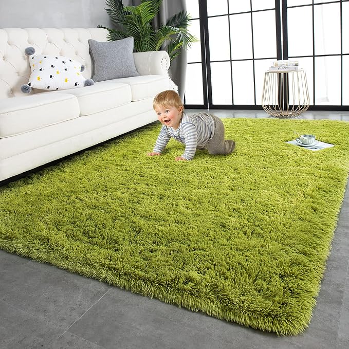 TWINNIS Super Soft Shaggy Rugs Fluffy Carpets, 5x8 Feet, Indoor Modern Plush by TWINNIS