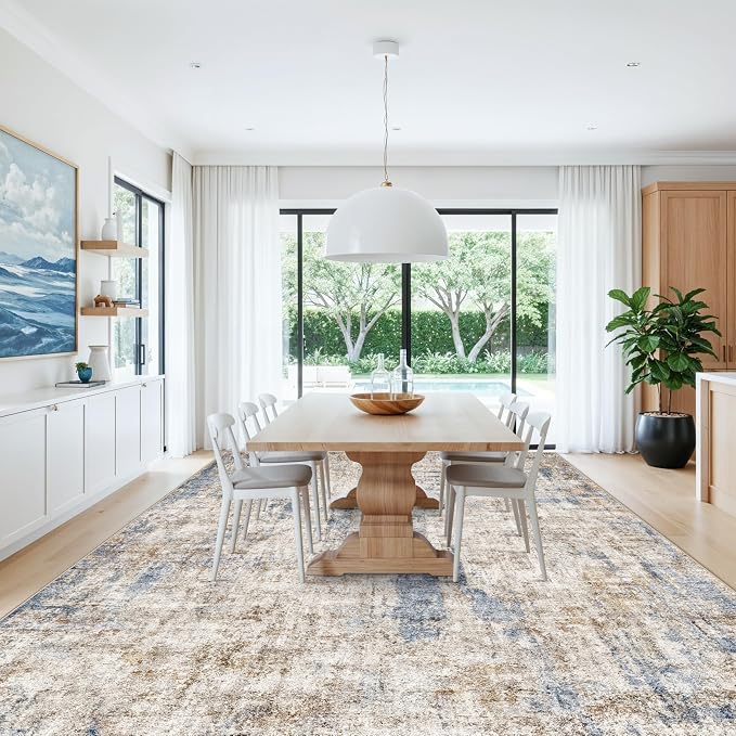 12x14 Area Rug for Living Room – Washable Non-Slip Soft Extra Large Carpet for - Image 3