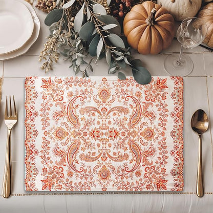 Maison d' Hermine Placemats Set of 4 Reusable 100% Cotton | Cloth Place Mats - Image 5