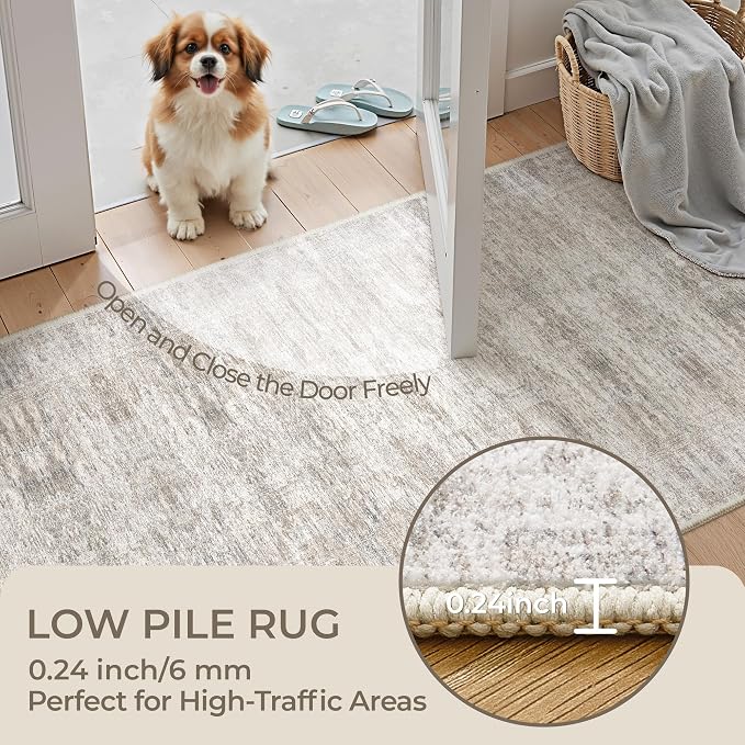 3x4 Washable Area Rug for Entryway, Soft Kitchen Rugs Non Slip for Dining Room - Image 6