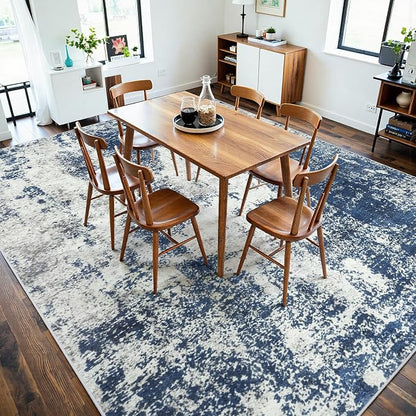 Area Rugs 9x12 Living Room: Large Soft Washable Rug Modern Abstract Anti-Skid - Image 8