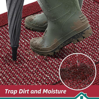 BEQHAUSE Indoor Door Mat 24" x 36", Dirt Trapper Door Mats Non-Slip Entryway - Image 3