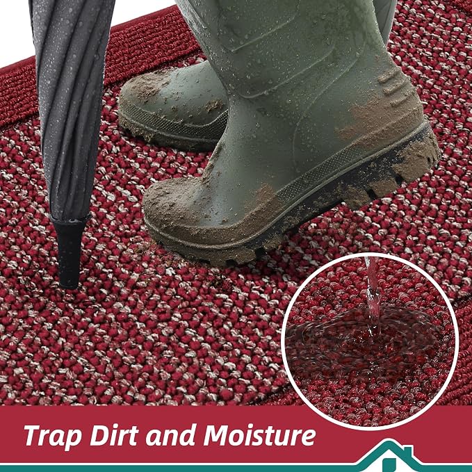 BEQHAUSE Indoor Door Mat 20" x 48", Dirt Trapper Door Mats Non-Slip Entryway - Image 3