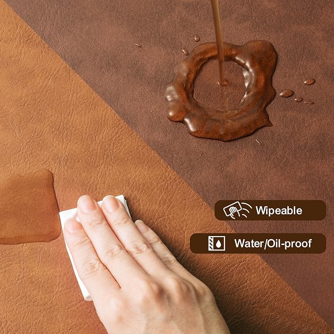 Placemats Set of 12, DOLOPL Reversible Dual-Color Faux Leather Place Mats - Image 6