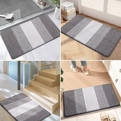 Kitinjoy Indoor Outdoor Door Mat, 40x24 Non-Slip Absorbent Dirt Trapper - Image 6