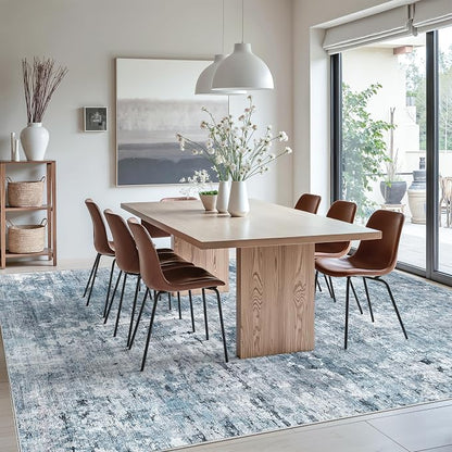 Soalmost Area Rug 10x12 Vintage Washable Living Room Large Carpet Non Slip - Image 4