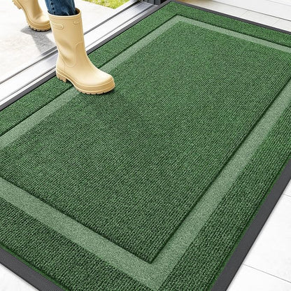 OLANLY Front Door Mat Indoor Outdoor Entrance, Waterproof All-Season, by OLANLY