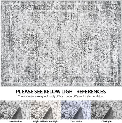 10x14 Area Rugs for Living Room Rug Washable: Abstract Large Rug Indoor Modern - Image 7