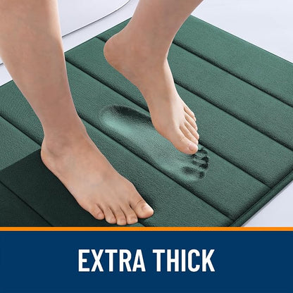 OLANLY Memory Foam Bath Mat 70x46, Super Soft Absorbent Bathroom Rugs, Quick Dry - Image 6