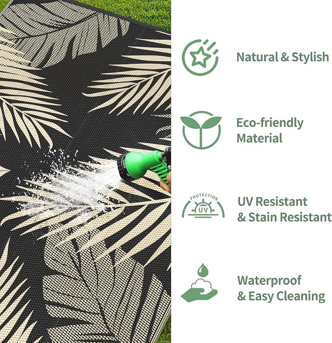 GENIMO Outdoor Rug 3' x 5' Waterproof - Image 5