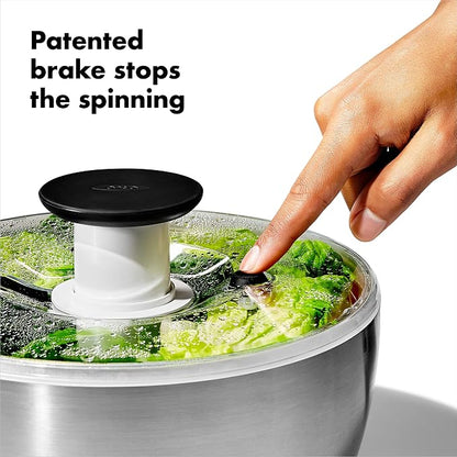 OXO Steel Salad Spinner - Image 4