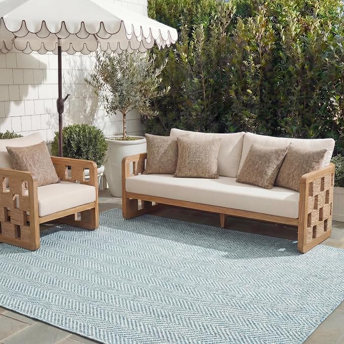 SAFAVIEH Outdoor Area Rug 8x10 by Unknown