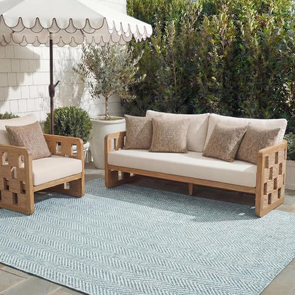 SAFAVIEH Outdoor Area Rug 6'7"x9'6" by Unknown